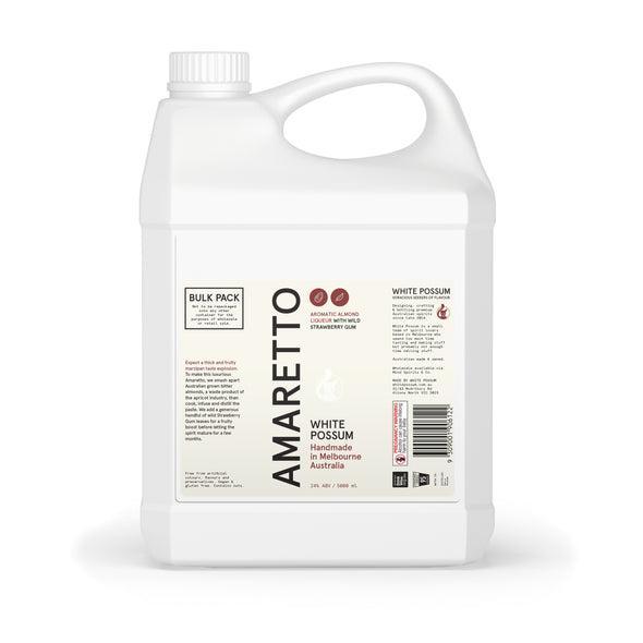 White Possum Amaretto Liqueur 24% 5L -Bulk-Spirit-World Wine