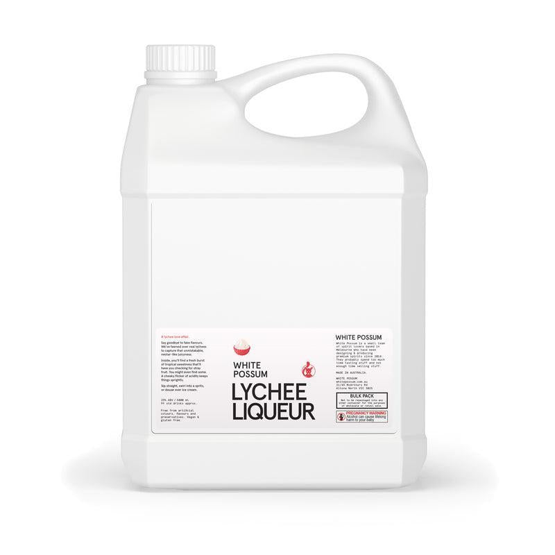 White Possum Lychee Liqueur 25% 5L -Bulk-Spirit-World Wine