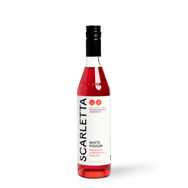 White Possum Scarletta Bitter Citrus Amaro 26% 500ML-Spirit-World Wine