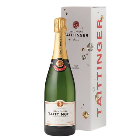 Champagne Taittinger Brut Reserve Gift Boxed NV - 750ml-Champagne & Sparkling-World Wine