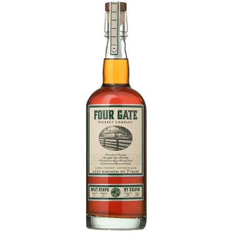 Four Gate Split Stave Kelvin French Oak Finish Barrel Proof Straight Rye Whiskey 58.5% (Limited Release)-Spirits-World Wine
