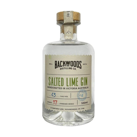 Backwoods Distilling Co. Salted Lime Gin 43% 500ml-Spirits-World Wine