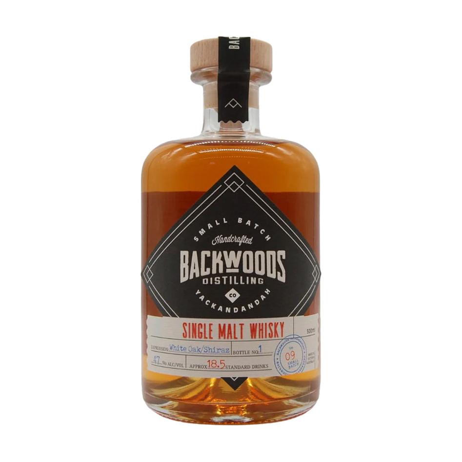 Backwoods Distilling Co. Single Malt Batch #9 Corn Whisky Cask 47% 500ml-Spirits-World Wine
