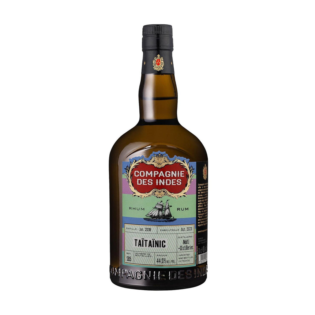 Compagnie des Indes Taitainic 44% 700ml-Spirits-World Wine