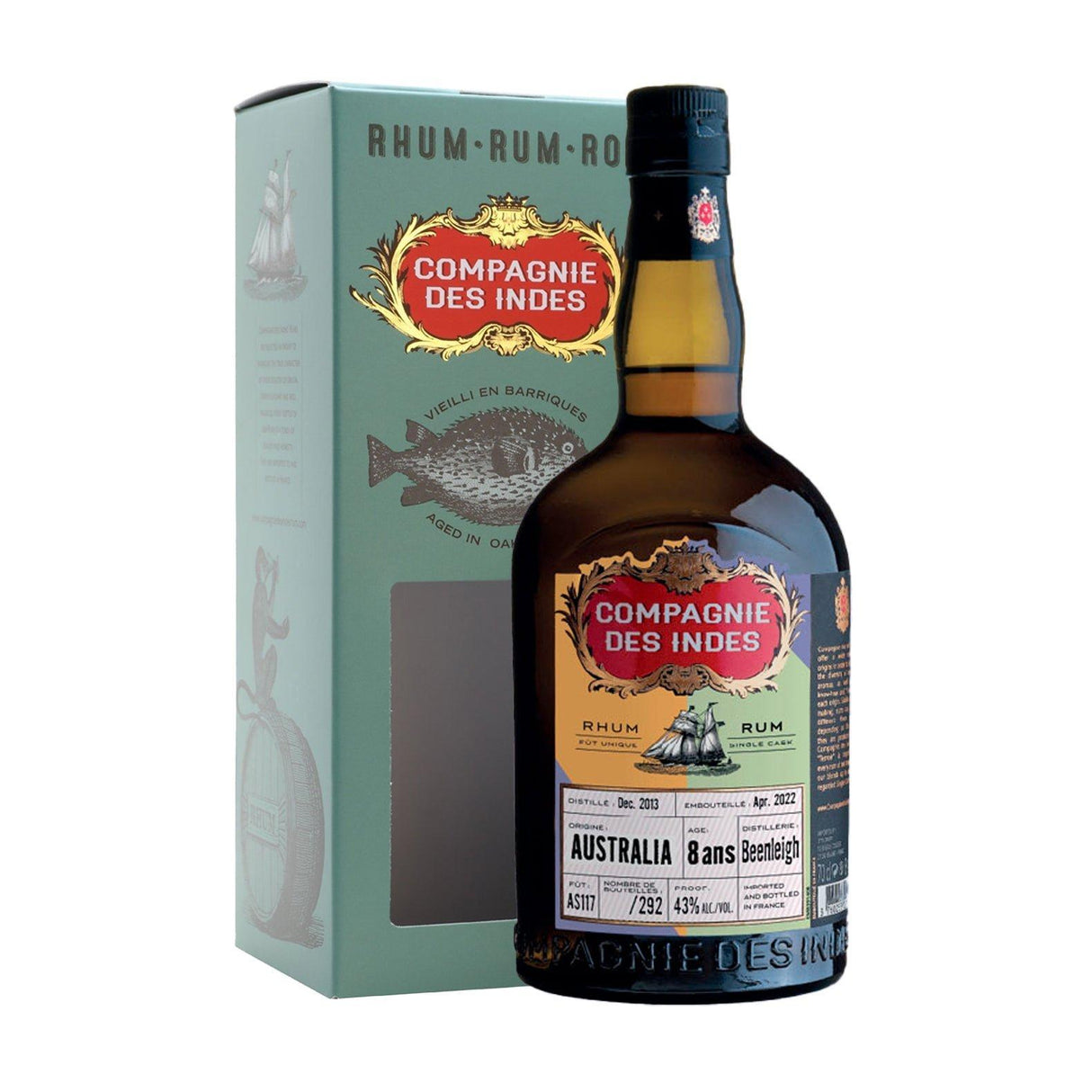 Compagnie des Indes Australia 8 yrs 43% 700ml-Spirits-World Wine