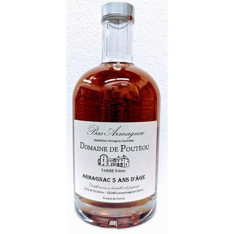 Domaine De Poutëou BAS- ARMAGNAC 5 Years Old (49º Alc) 200ml NV-Spirits-World Wine