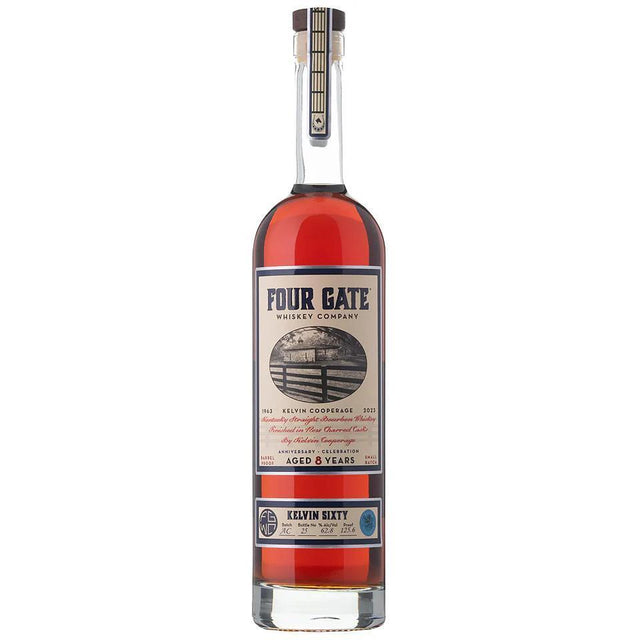 Four Gate 8YO Kelvin Sixty Anniversary Barrel Proof Bourbon 62.8% (Limited Release)-Spirits-World Wine
