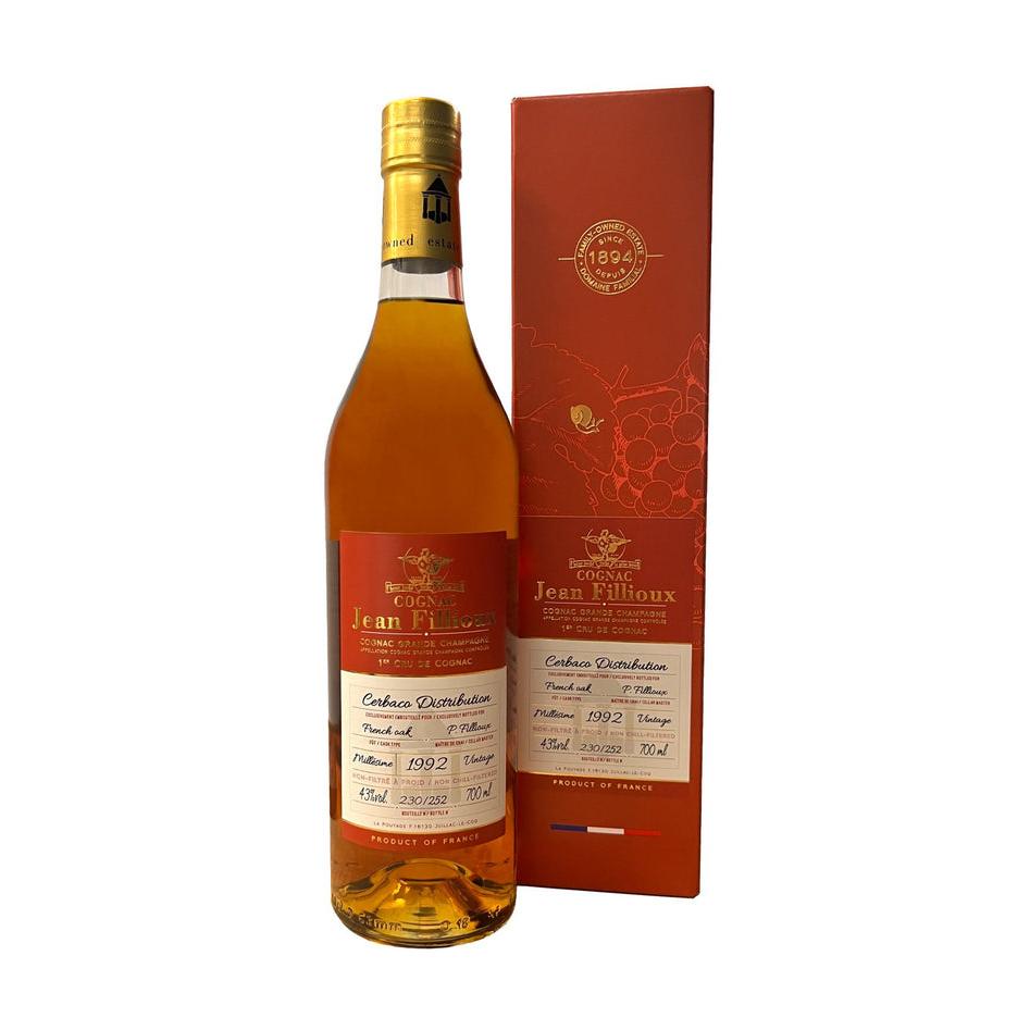 Jean Fillioux 1992 GC Cerbaco Label 43% 700ml-Spirits-World Wine