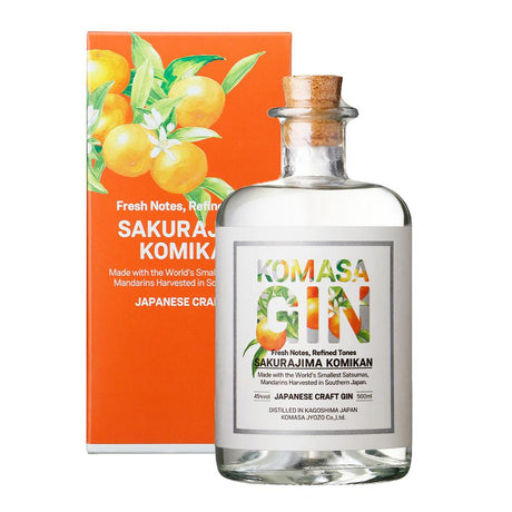 Komasa Sakurajima Komikan Gin (Mandarin) 40% 500ml-Spirits-World Wine