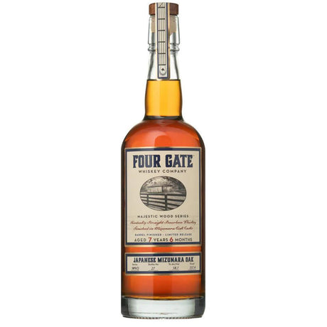 Four Gate Japanese Mizunara Oak Barrel Proof Bourbon 58.7% (Limited Release)-Spirits-World Wine