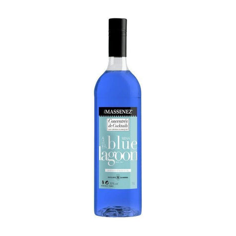 Massenez Blue Lagoon 30% 1000ml-Spirits-World Wine