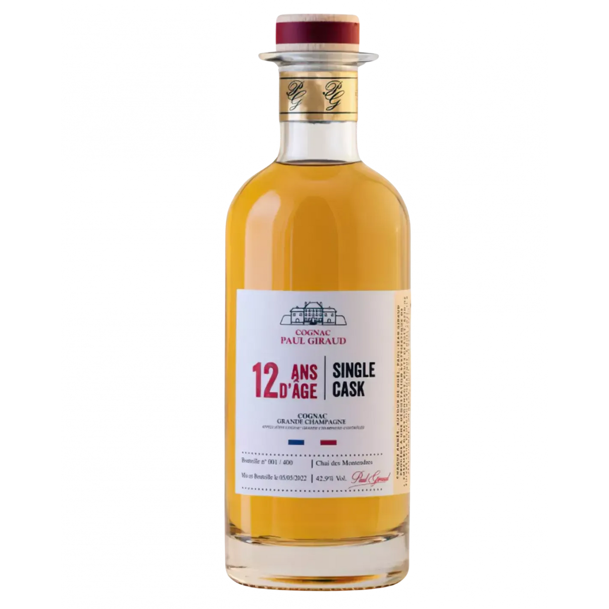 Paul Giraud 12 yrs Single Cask 40% 500ml-Spirits-World Wine