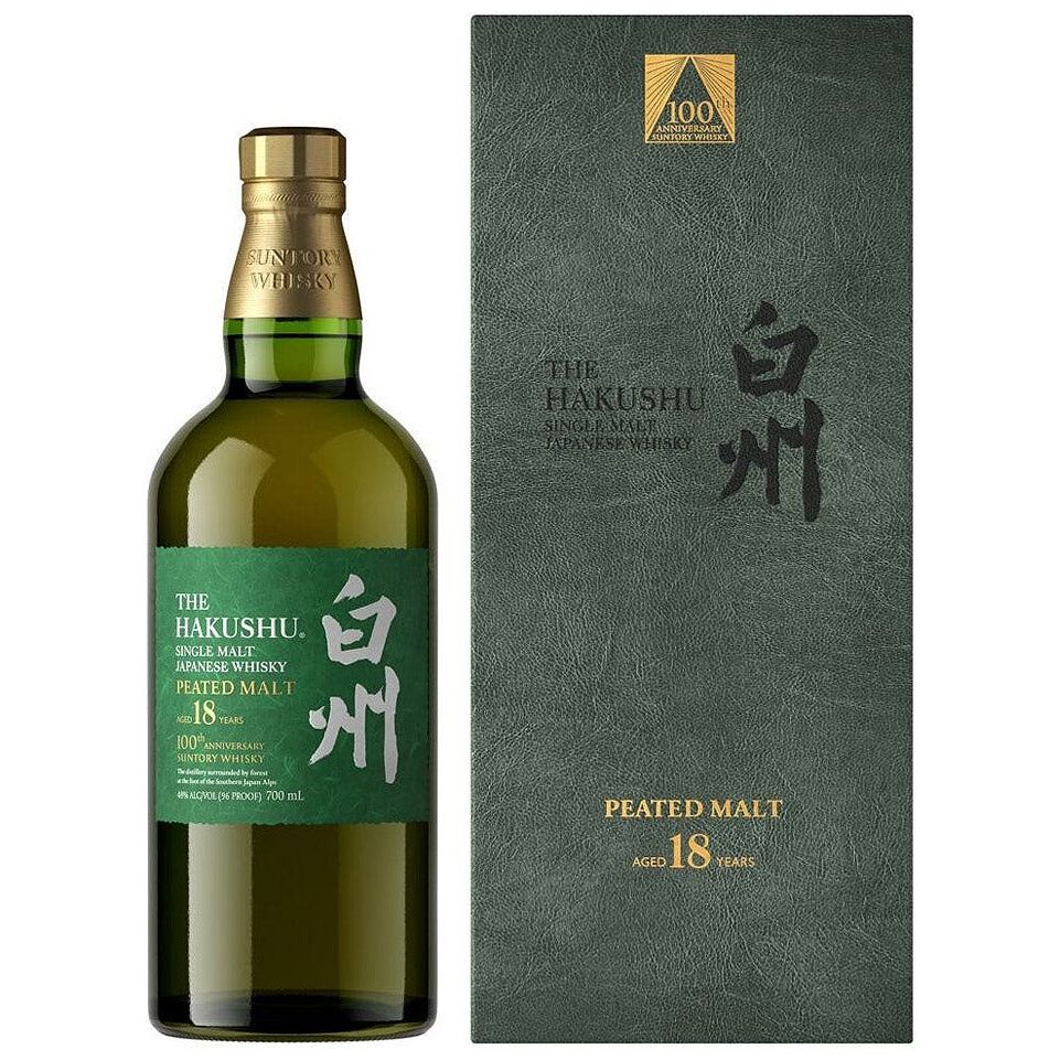 Hakushu 18 Year Old Peated Malt 100th Anniversary Limited Edition Japanese Whisky