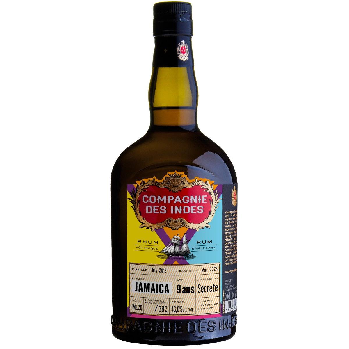 Compagnie des Indes Jamaica 9yrs 43% 700ml-Spirits-World Wine