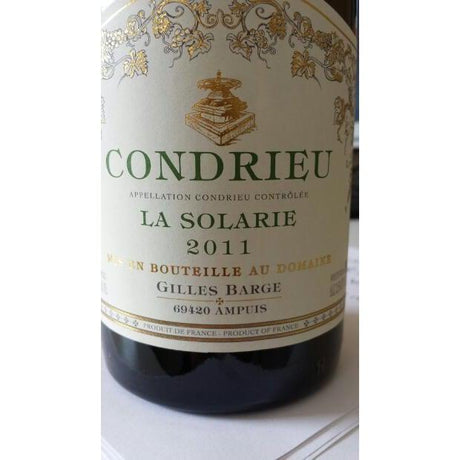 Gilles Barge Condrieu 'La Solarie' 2011-White Wine-World Wine