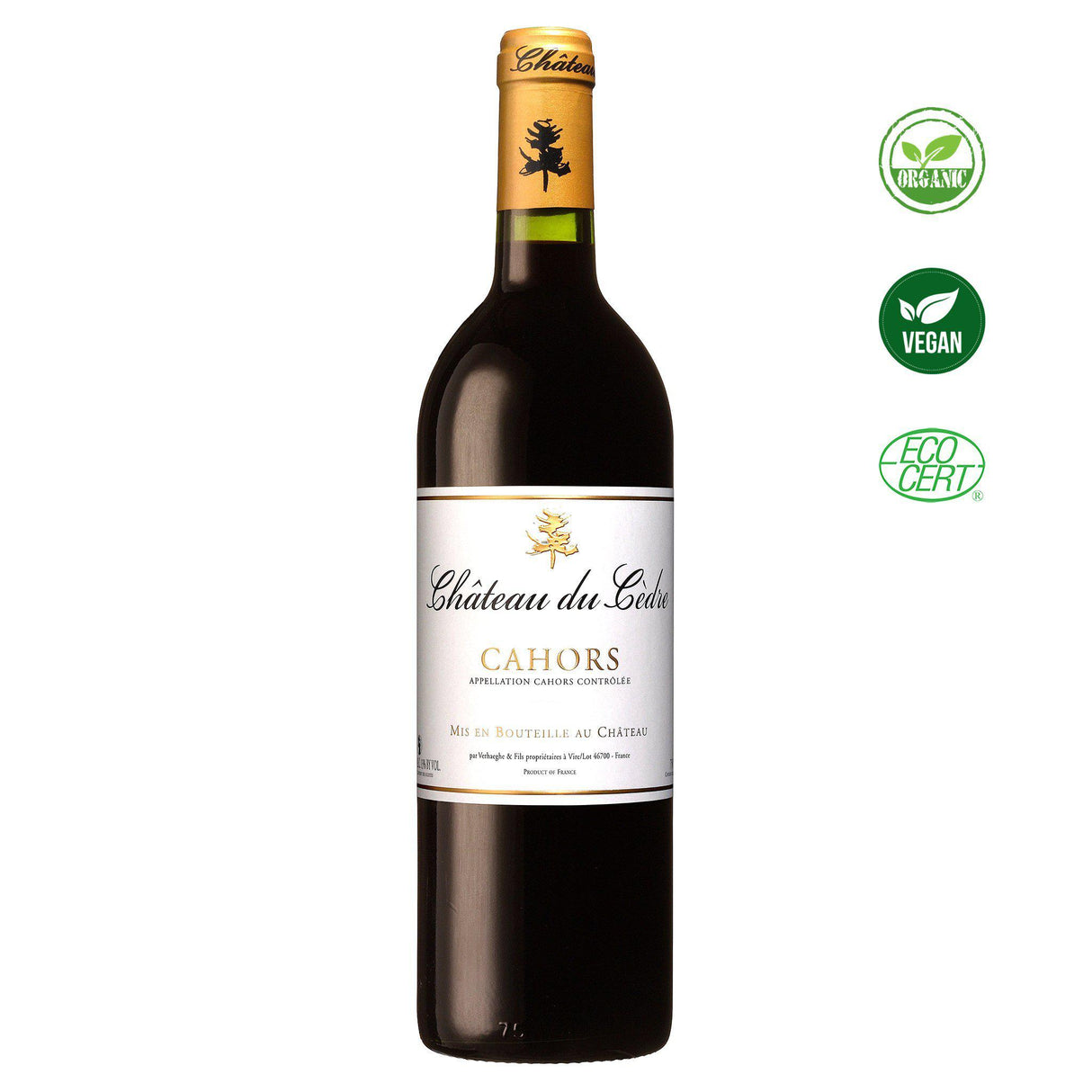 Chateau Du Cedre Cahors Chateau 375ml 2018 (6 Bottle Case)-Red Wine-World Wine
