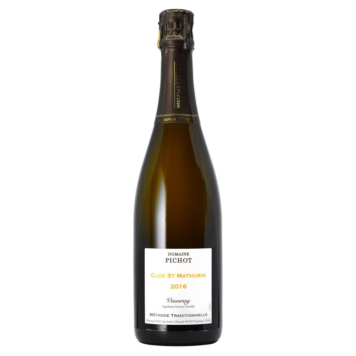 Pichot "Clos St Mathurin" Vouvray Brut 2018-Champagne & Sparkling-World Wine