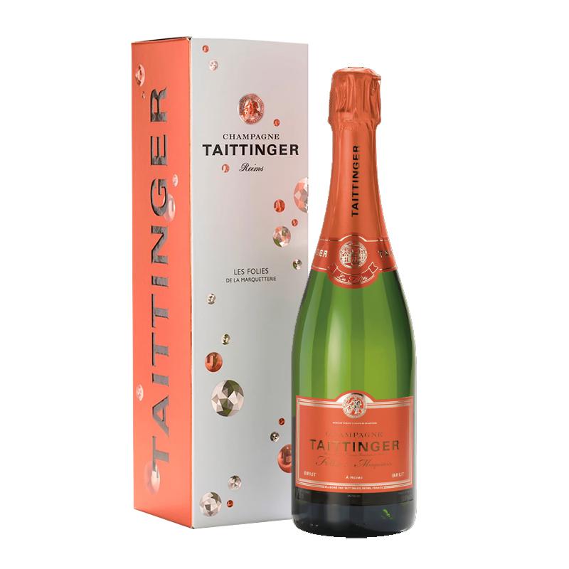 Champagne Taittinger Folies de la Marquetterie Gift Boxed NV-Champagne & Sparkling-World Wine