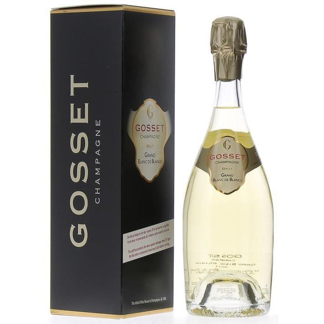 Gosset Grand Blanc De Blanc (Gift Box) 1500ml NV 2020 (6 Bottle Case)-White Wine-World Wine