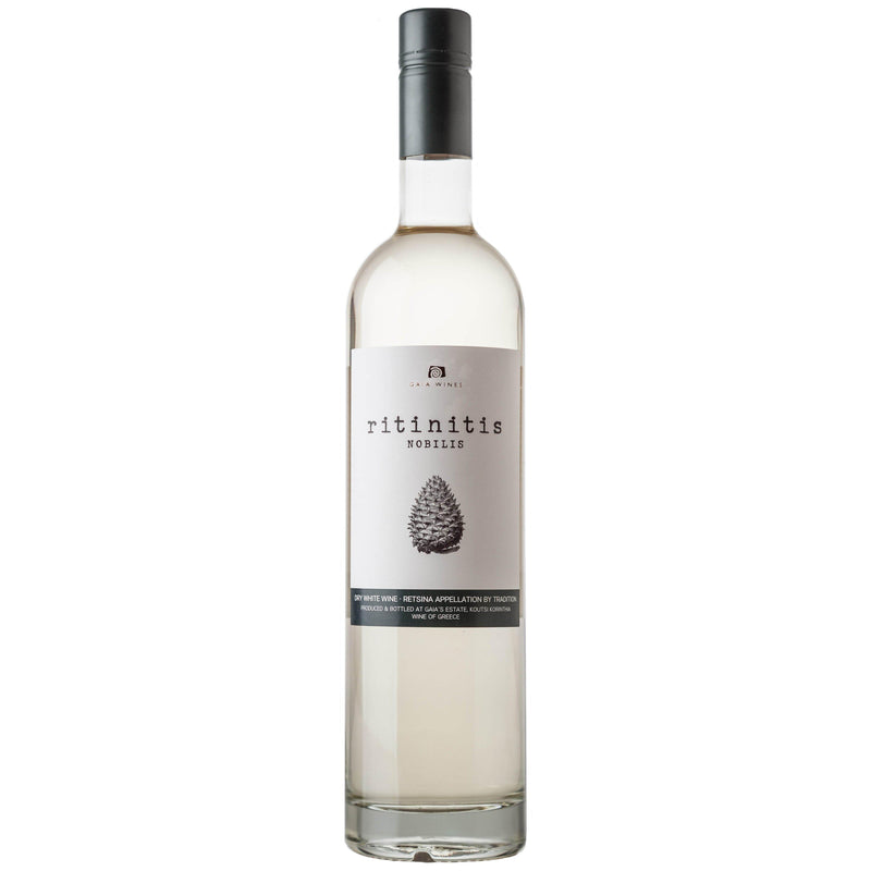 Gaia Ritinis Nobilis Retsina NV (12 bottle case)-White Wine-World Wine