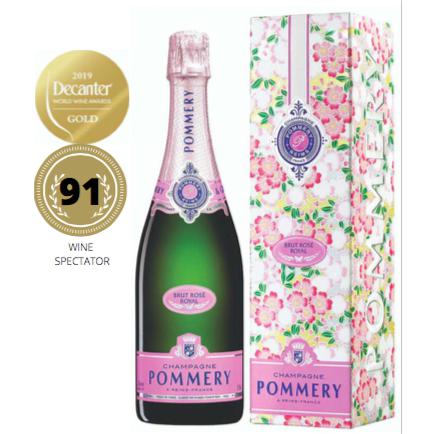 Pommery Brut Rose Champagne Gift Box-Champagne & Sparkling-World Wine